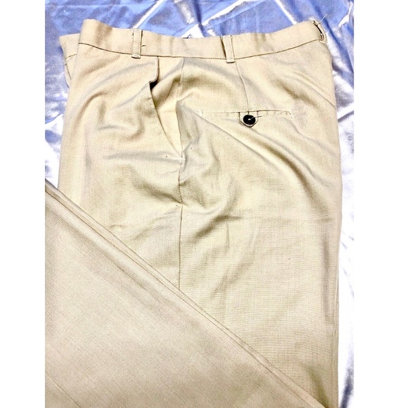 3/$32 VTG 70s GATOR of FLORIDA Khaki Straight Leg Chino Style Dress Pants 28/31 - Picture 6 of 10